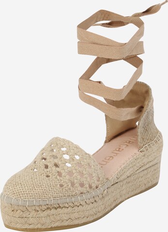 MACARENA - Sandalias 'LIRIO' en beige: frente