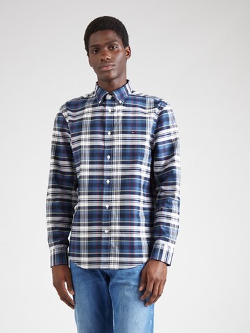 Regular fit Camicia 'HERITAGE' di TOMMY HILFIGER in blu: frontale