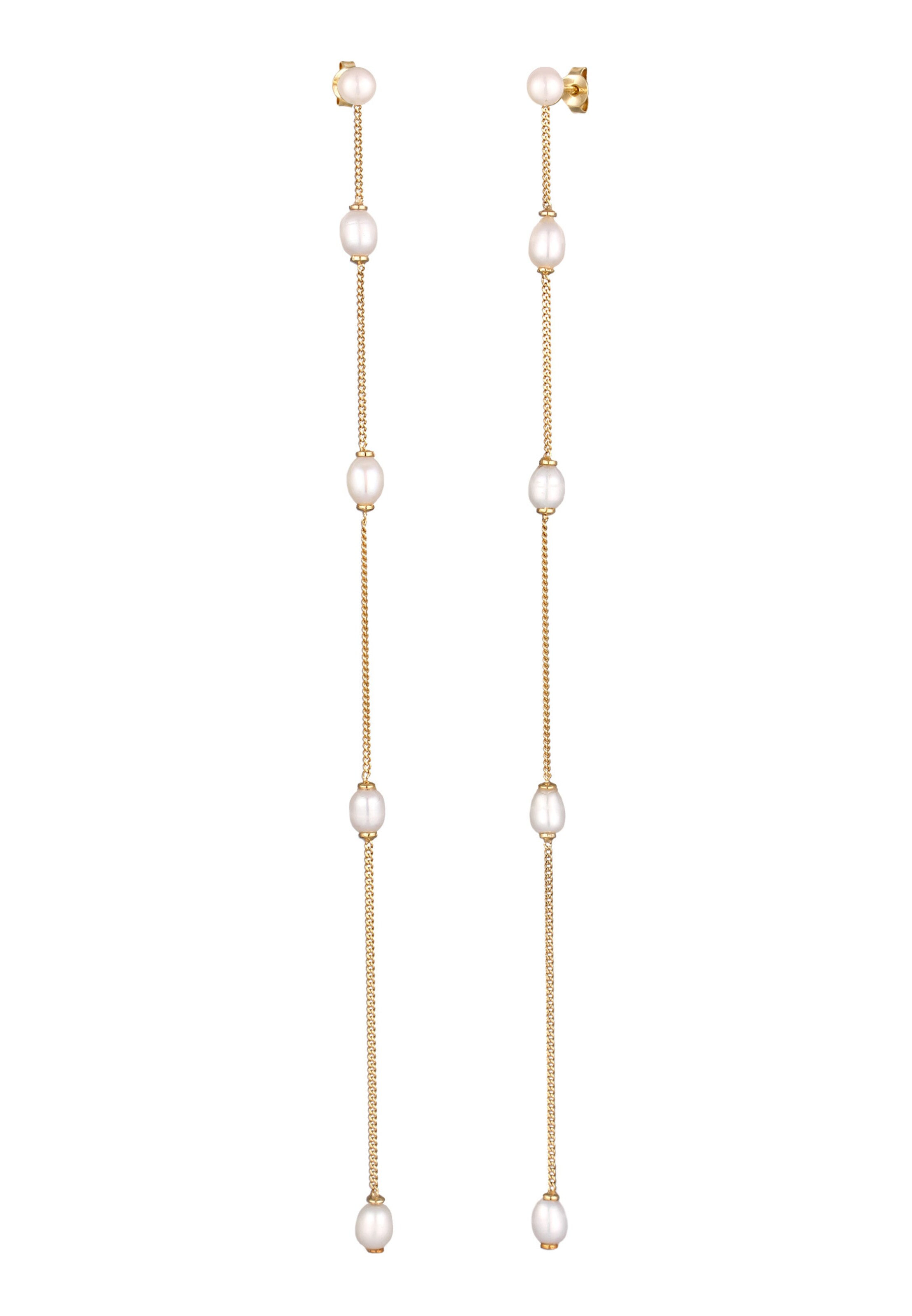 Boucles d'oreilles 'Perlen' ELLI PREMIUM en or : devant