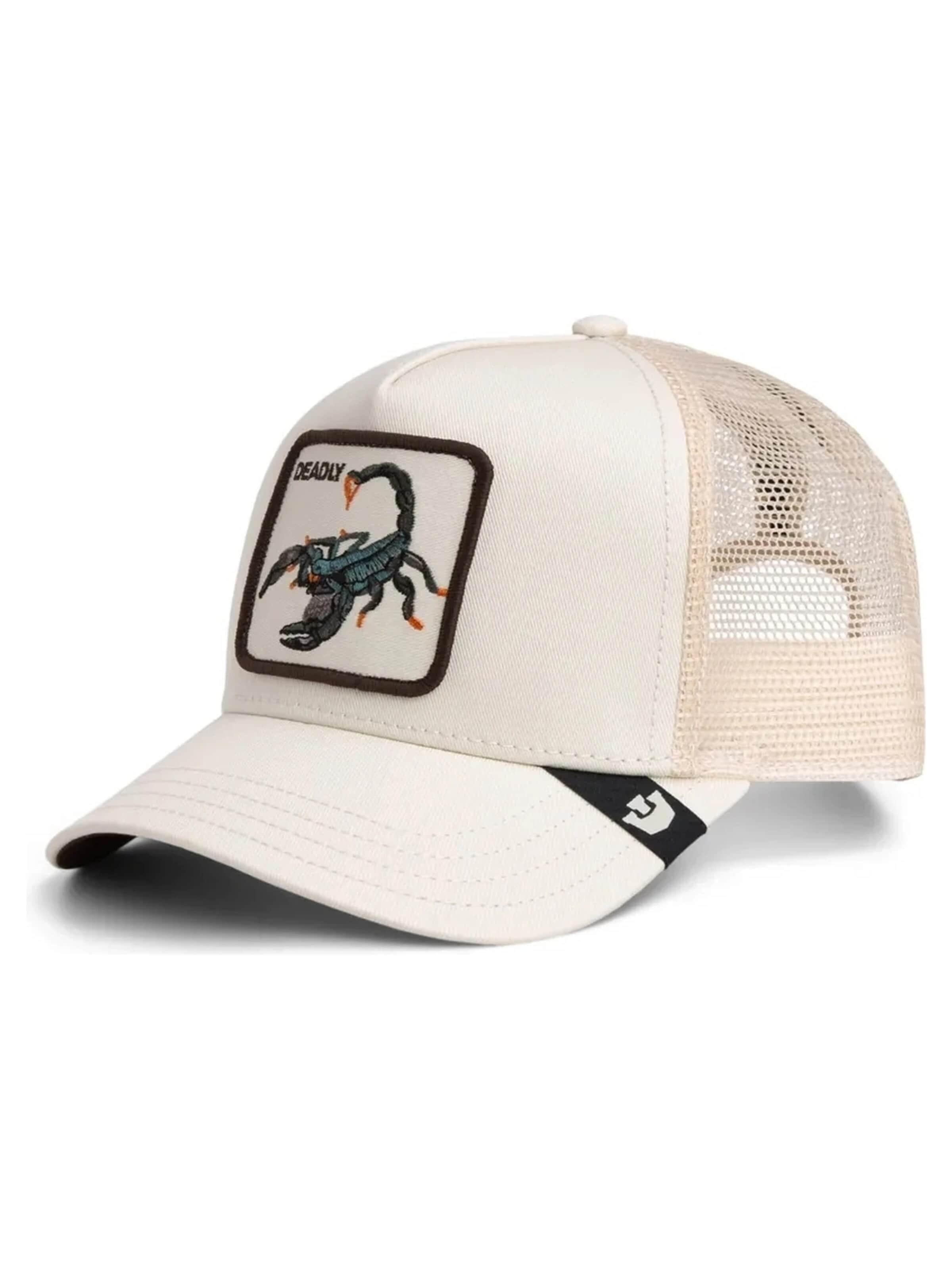GOORIN Bros. Czapka z daszkiem 'Gorra goorin bros blanca escorpion deadly scopion trucker cap' w kolorze biały