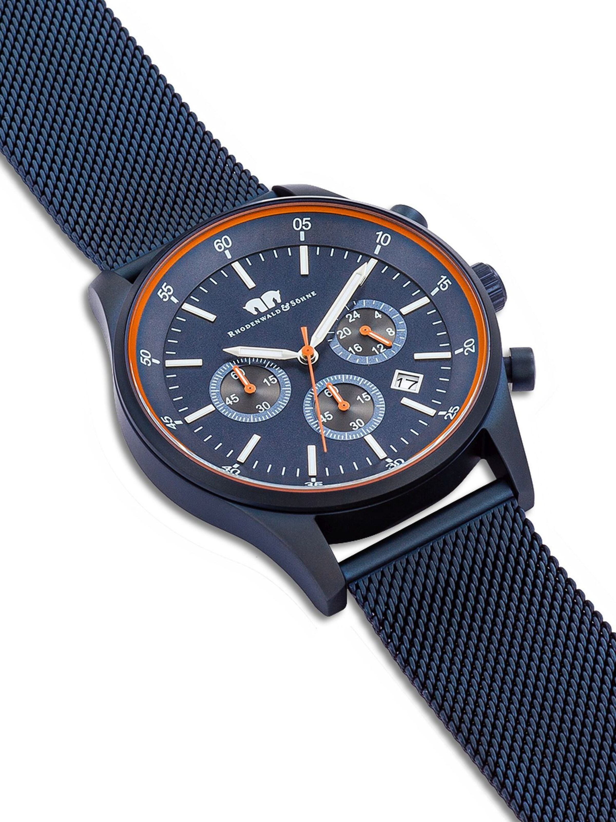 Rhodenwald & Söhne Analoog horloge in Blauw