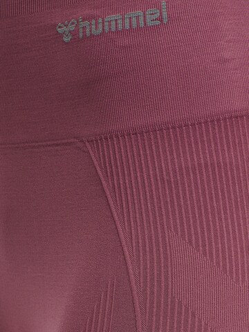 Hummel Skinny Workout Pants in Purple