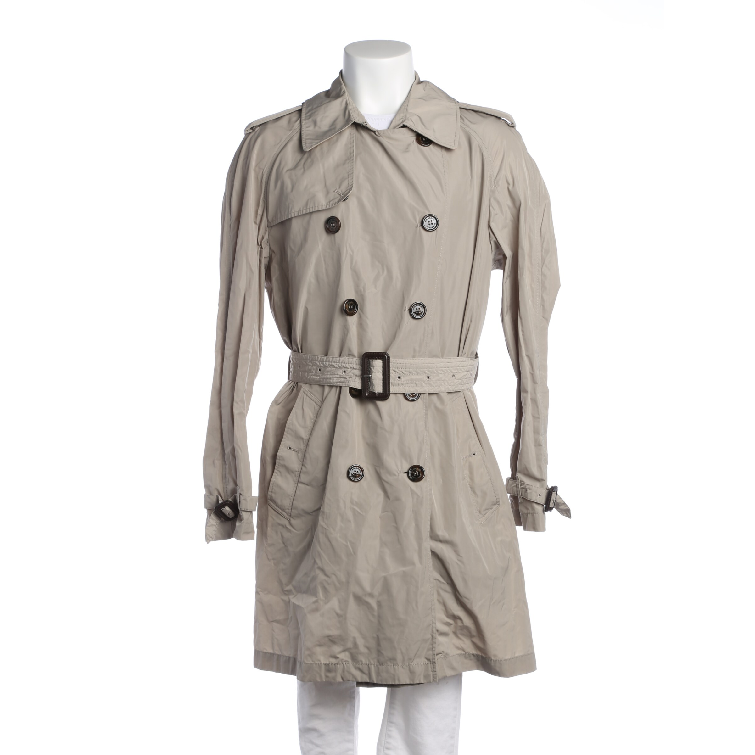 BURBERRY Jacket & Coat in L in White: front