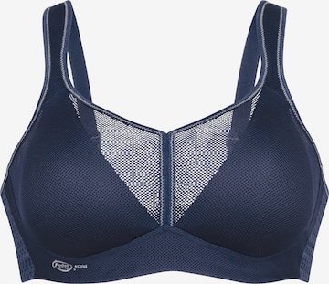 ANITA T-Shirt BH 'Air Control mit Delta Pad Sport' in Blau: Vorderseite