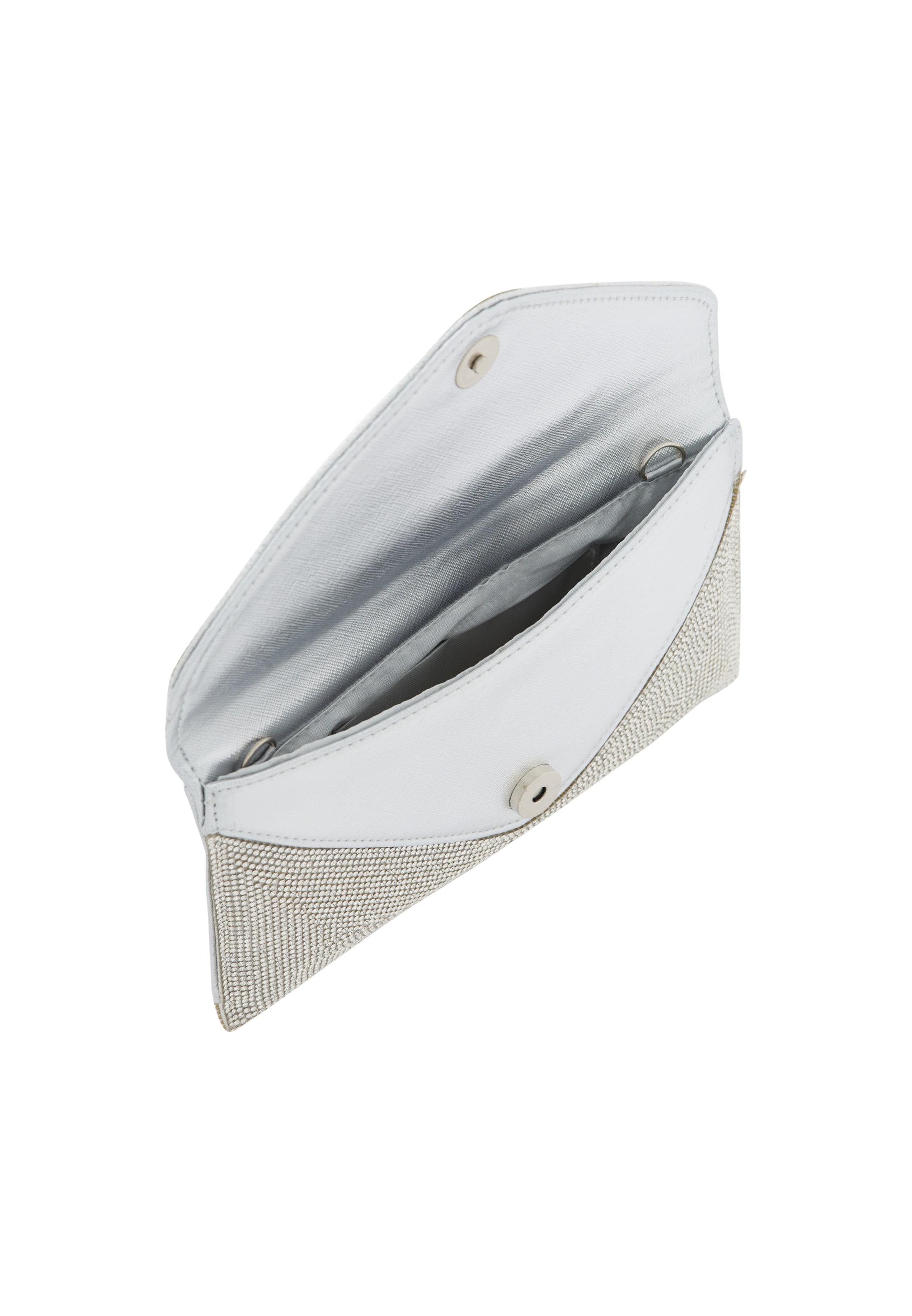 NAEMI Клатч в Серебристый