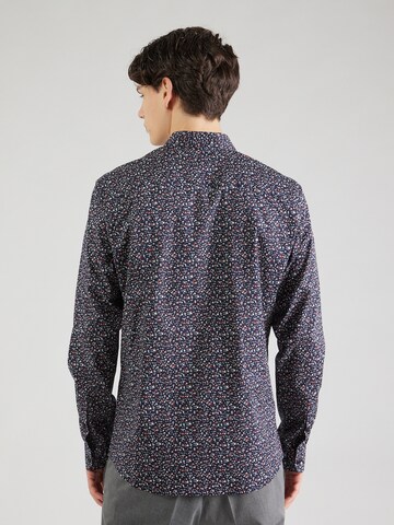 JACK & JONES Slim fit Button Up Shirt 'JPRBLABlackpool' in Blue