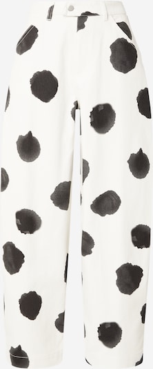TOPSHOP Farkut 'YARA' värissä ecru / musta, Tuotenäkymä