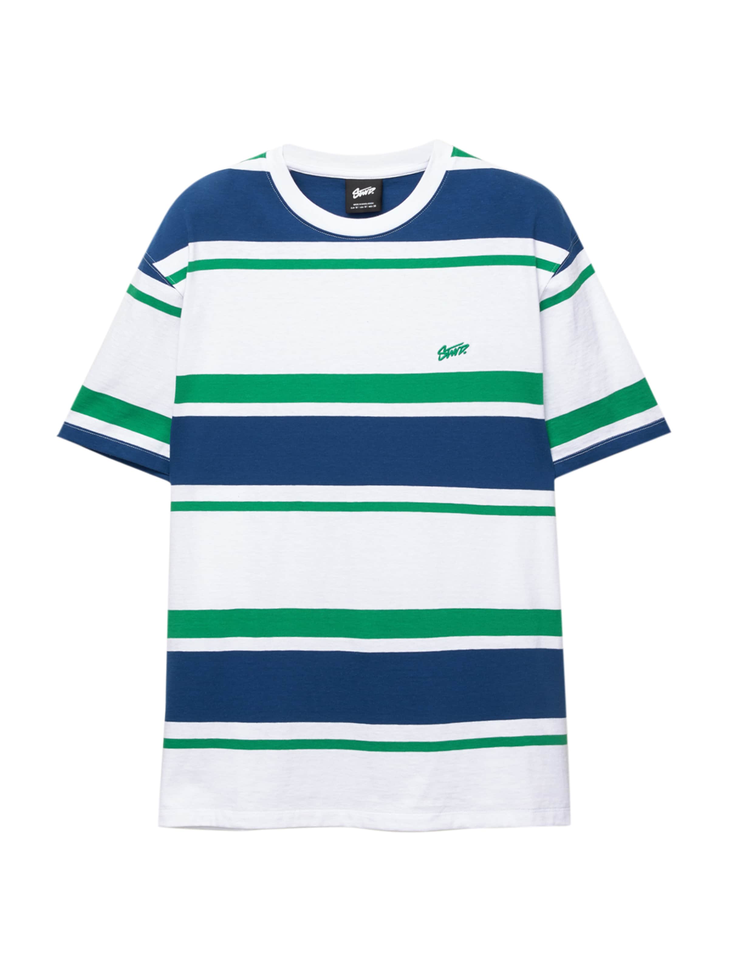 Pull&Bear Póló - zöld: elől