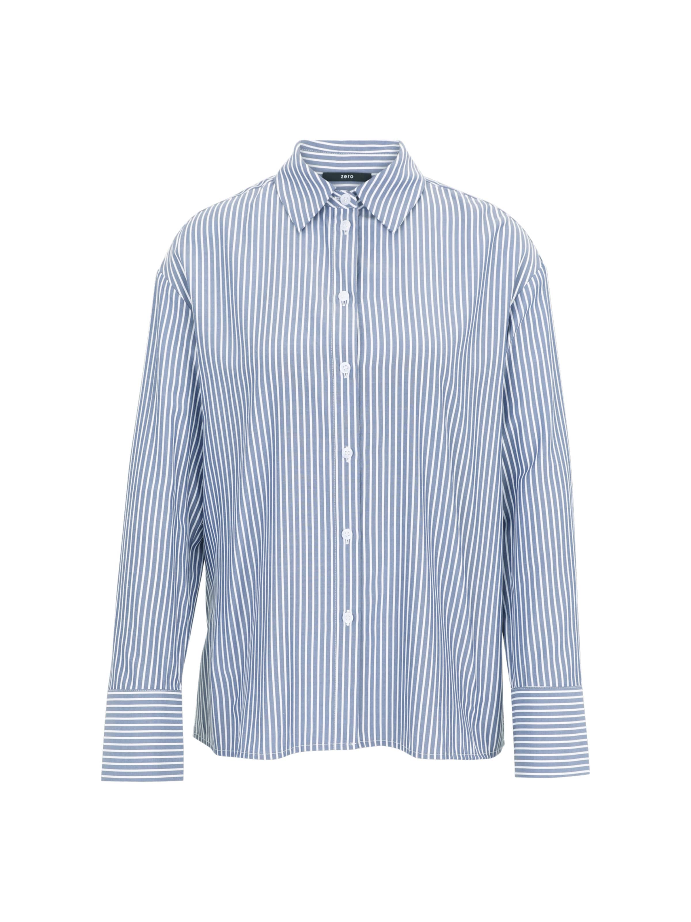 Chemisier zero en bleu : devant