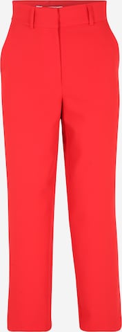 Wide Leg Pantalon Warehouse Petite en rouge : devant