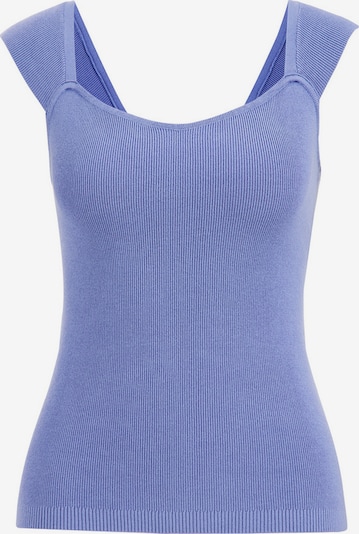 WE Fashion Tops en tricot en bleu violet, Vue avec produit