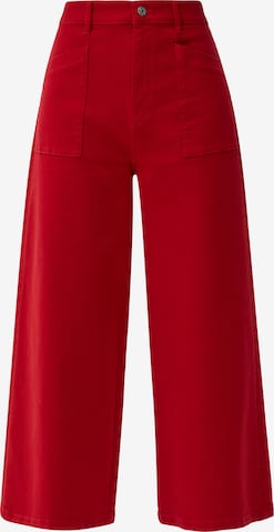 s.Oliver Wide leg Jeans in Rood: voorkant
