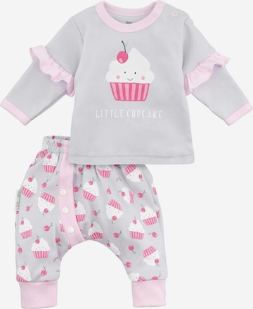 Baby Sweets Set 'Little Cupcake' in Grey: front