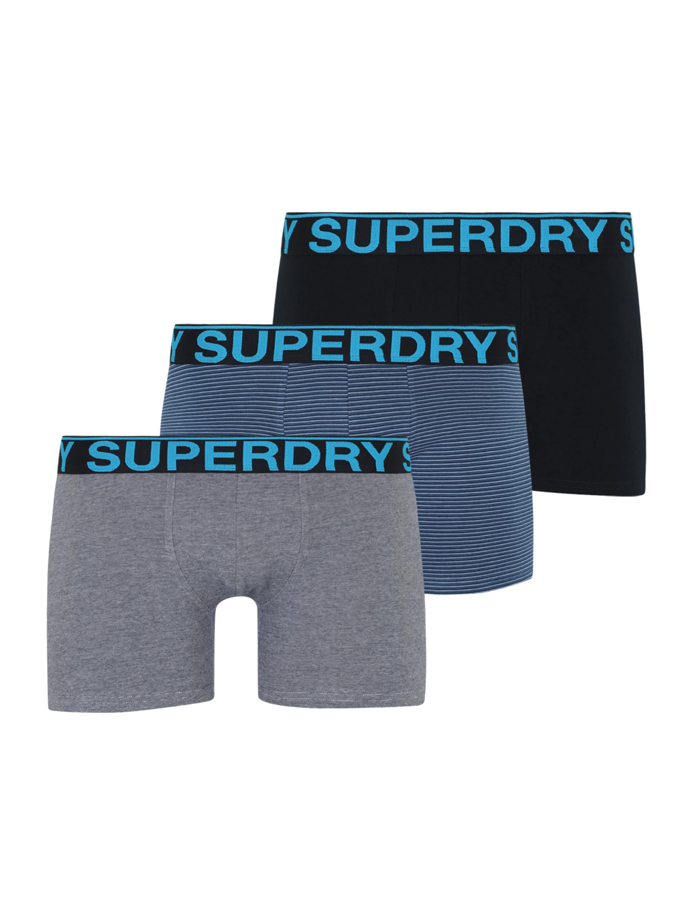 mėlyna Superdry Boxer trumpikės: priekis