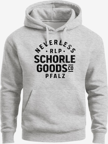 Neverless Sweatshirt 'Schorle' in Grau: Vorderseite