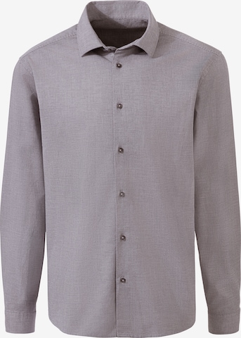 Coupe regular Chemise business H.I.S en gris : devant