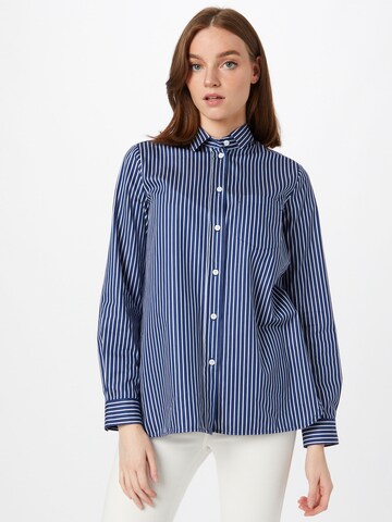 SEIDENSTICKER Blouse 'Schwarze Rose' in Blue: front