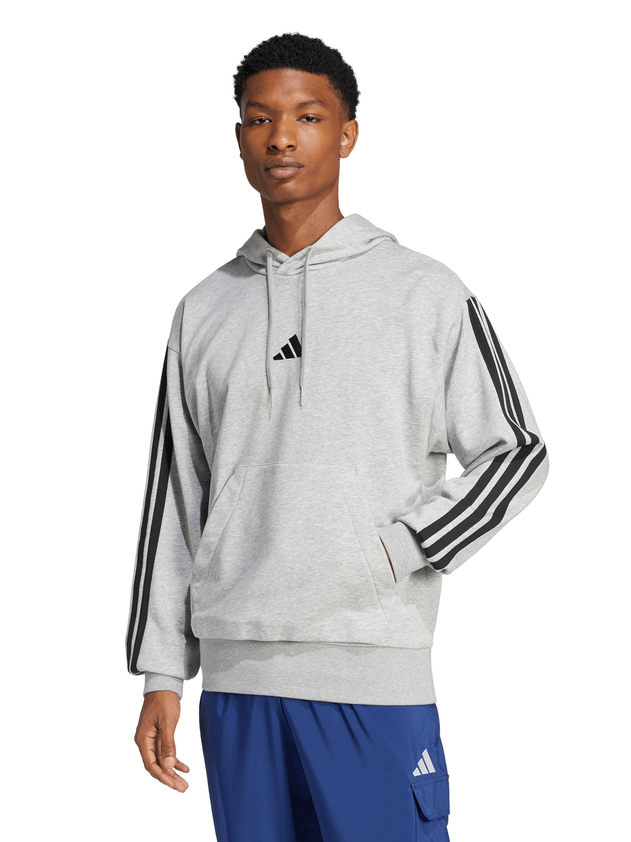 Hanorac sport 'Essentials' de la ADIDAS SPORTSWEAR pe gri: față