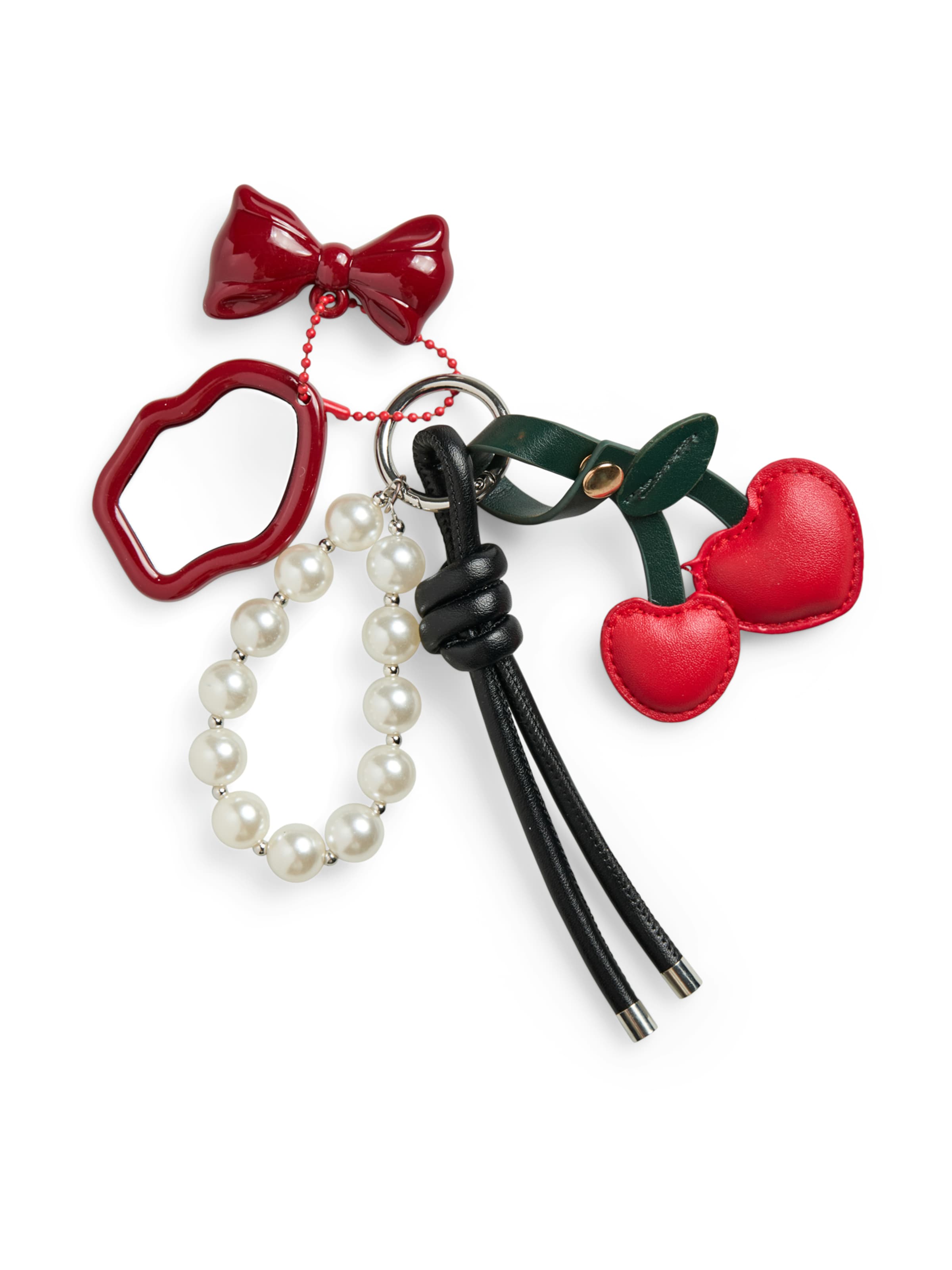 PIECES Брелок 'PCDRILLA' в Серебристый: спереди