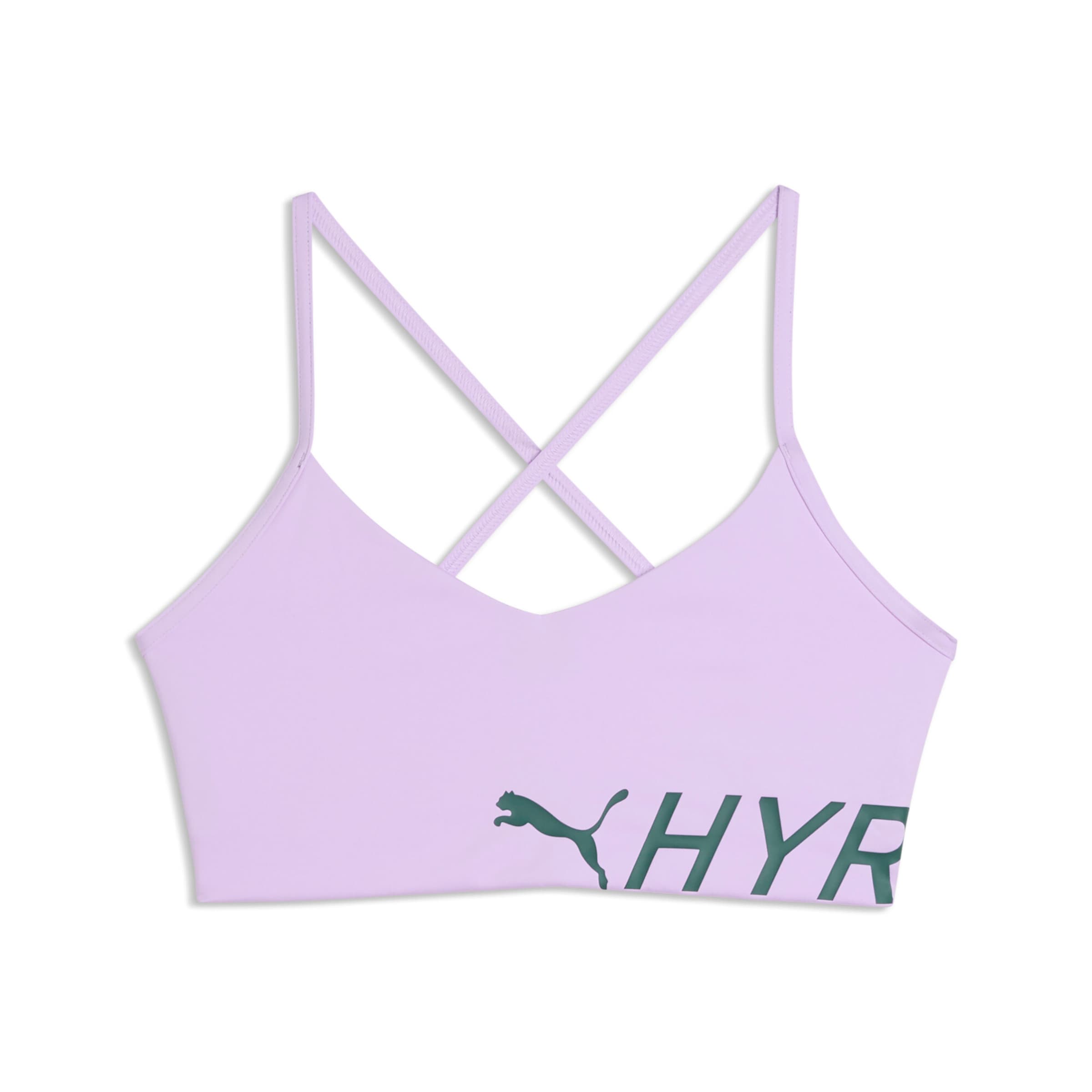 PUMA Bustier Sport-BH in Lila: Vorderseite
