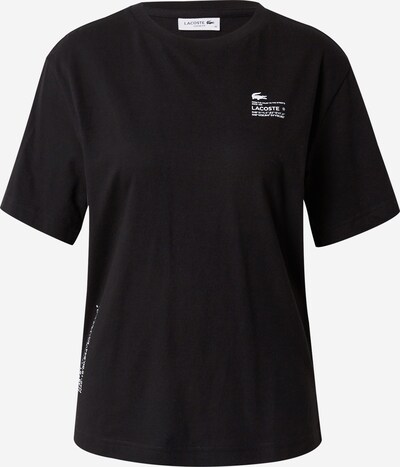 LACOSTE Μπλουζάκι σε μαύρο / λευκό, Άποψη προϊόντος