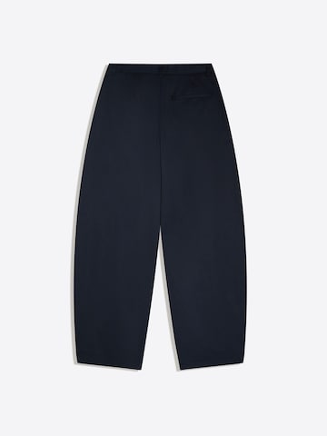 Bershka Voľný strih Nohavice 'PANTALÓN' - Modrá