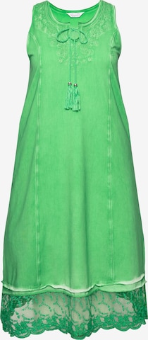 MIAMODA Jurk in Groen: voorkant