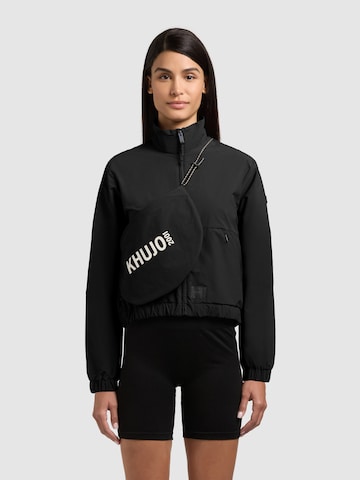 khujo - Chaqueta de entretiempo 'Leitzi' en negro: frente