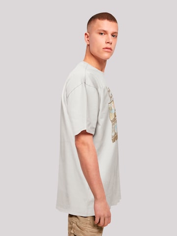 F4NT4STIC Shirt 'Stranger Things Greetings From Upside Down Netflix TV Series' in Grey