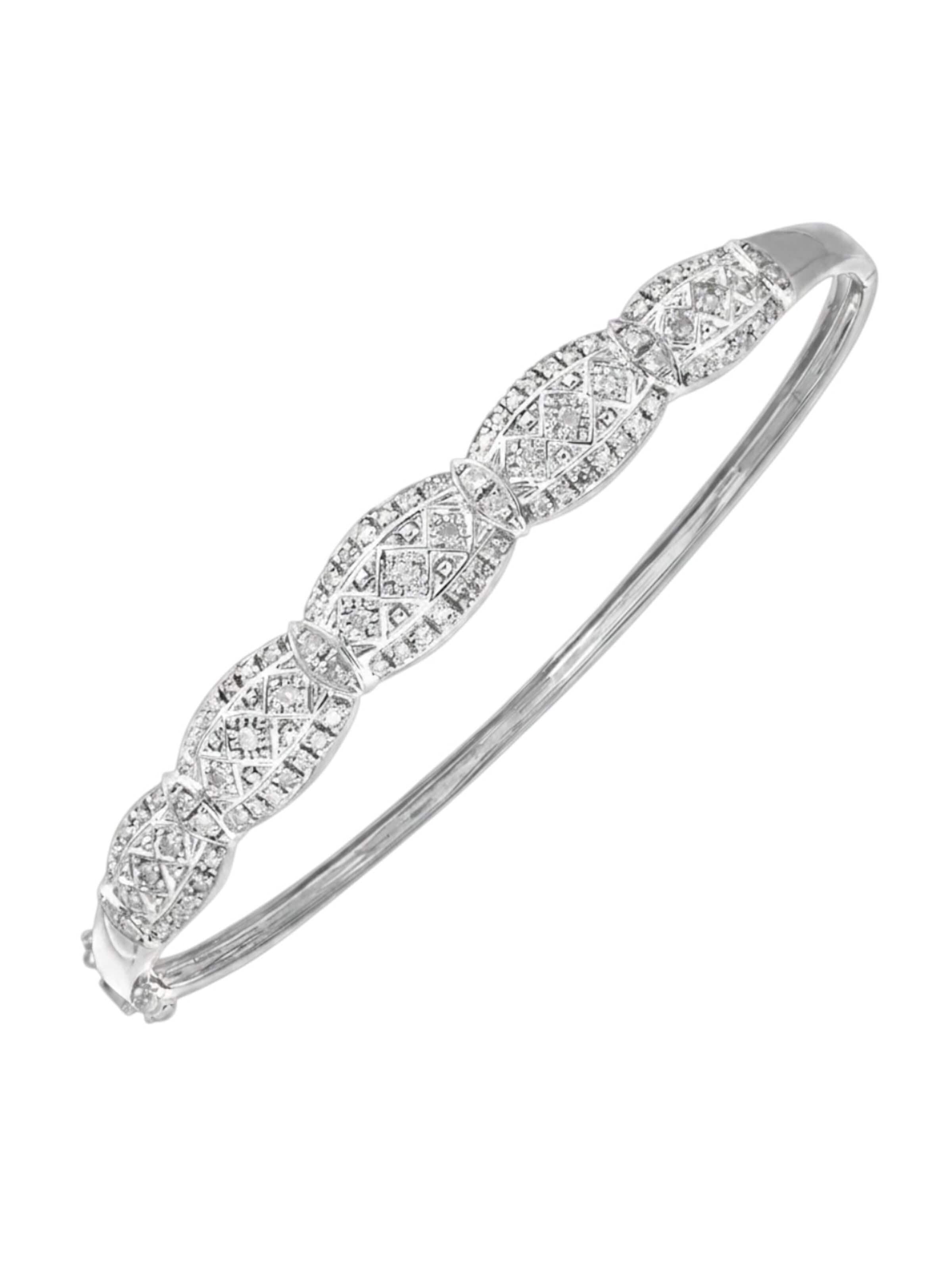 DIAMANT LETERNEL - Pulsera en plata: frente