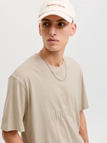 JACK & JONES Тениска 'JORFREDERIKSBERG' в сиво