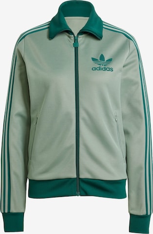 ADIDAS ORIGINALS - Sudadera con cremallera 'Beckenbauer' en verde: frente