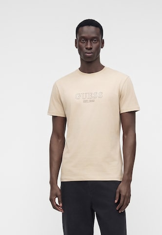 Maglietta di GUESS in beige: frontale