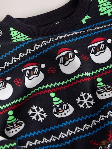 Next Sweatshirt 'Christmas' in Schwarz