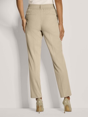 Effilé Pantalon à pince MADELEINE en beige : devant