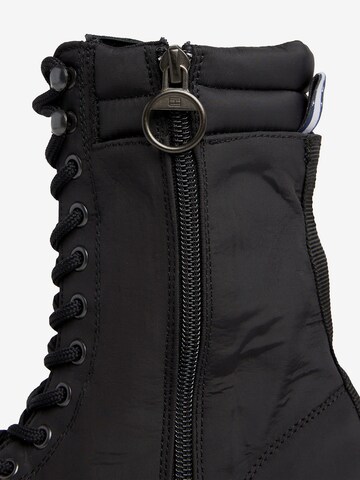 Tommy Jeans Lace-Up Ankle Boots in Black