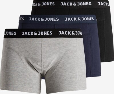 JACK & JONES Boxers 'Anthony' em navy / acinzentado / preto / branco, Vista do produto