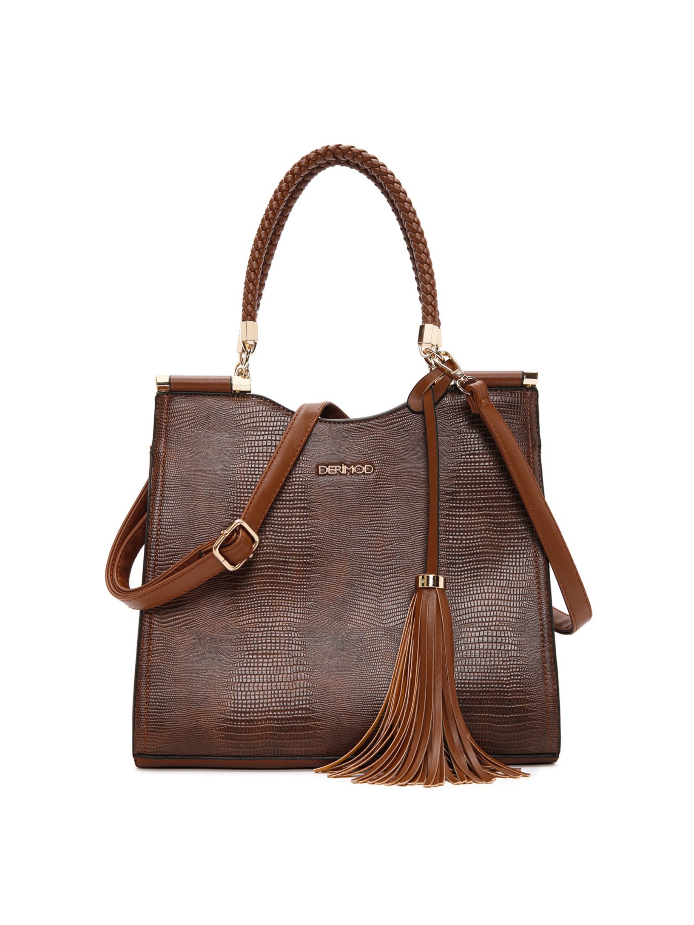 Sac bandoulière Derimod en marron : devant