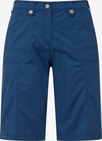 Ulla Popken Regular Broek in Blauw: voorkant