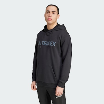 juoda ADIDAS TERREX Sportinio tipo megztinis: priekis