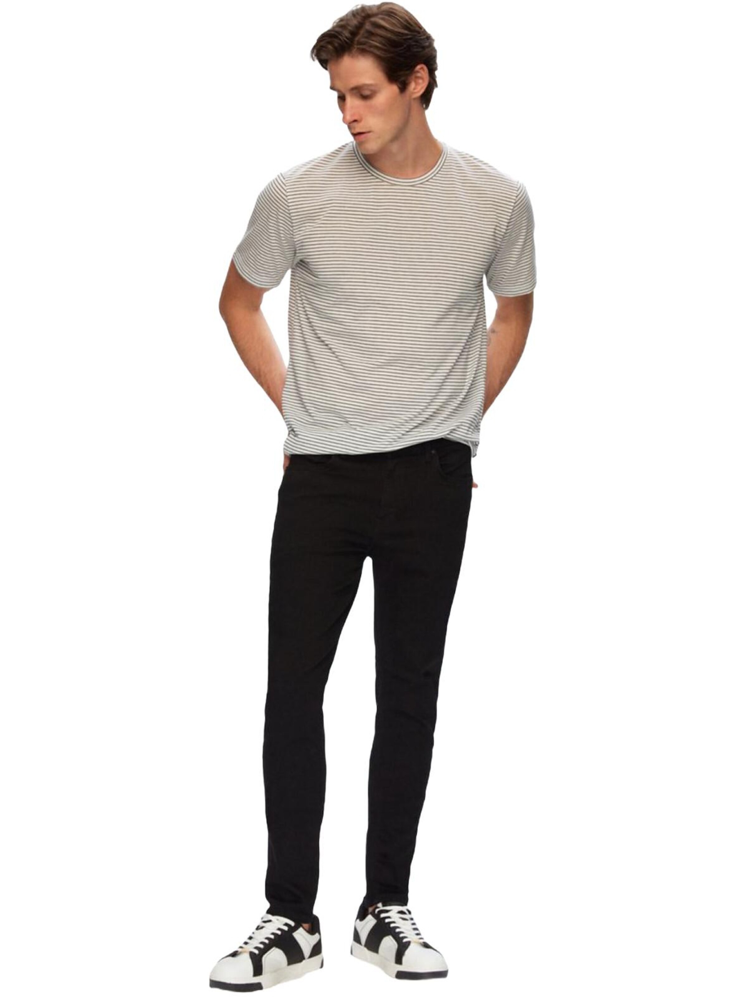LTB Jeans - Skinny Vaquero 'LTB Jeans Herren Smarty Y Skinny Leg Mid Waist Jeanshose' en negro: frente