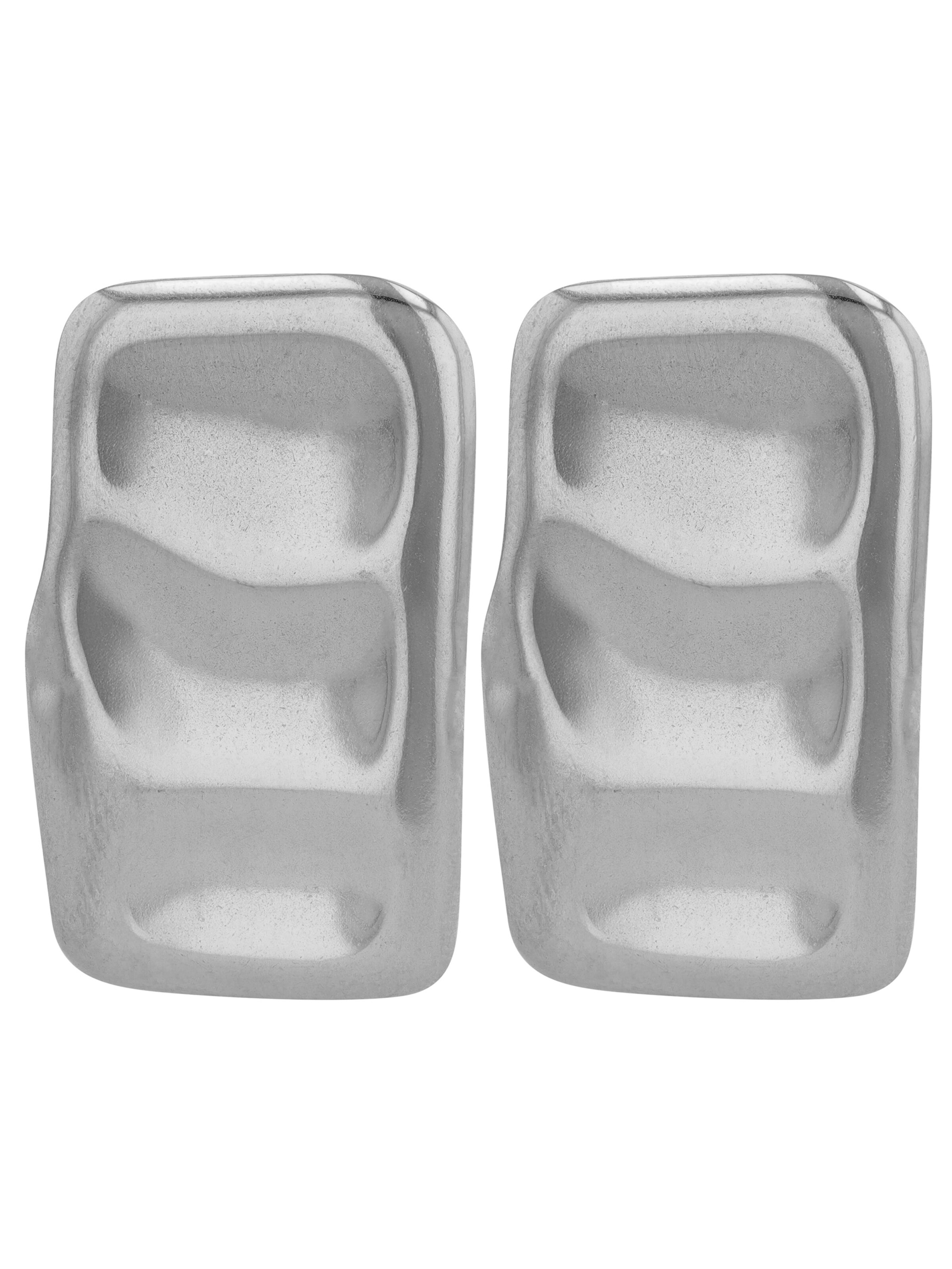 Akzent Earrings 'langlebig' in Silver: front