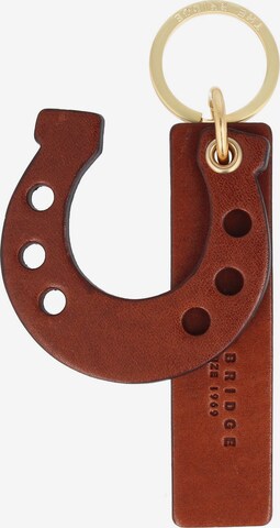 The Bridge Key Ring 'Duccio' in Brown: front