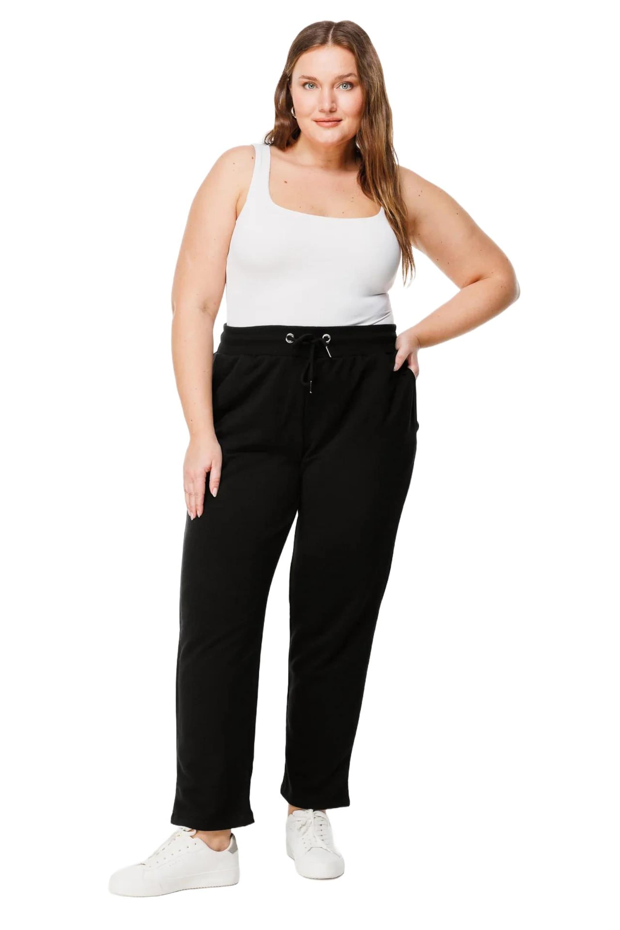 Shape Of You Tapered Broek in Zwart