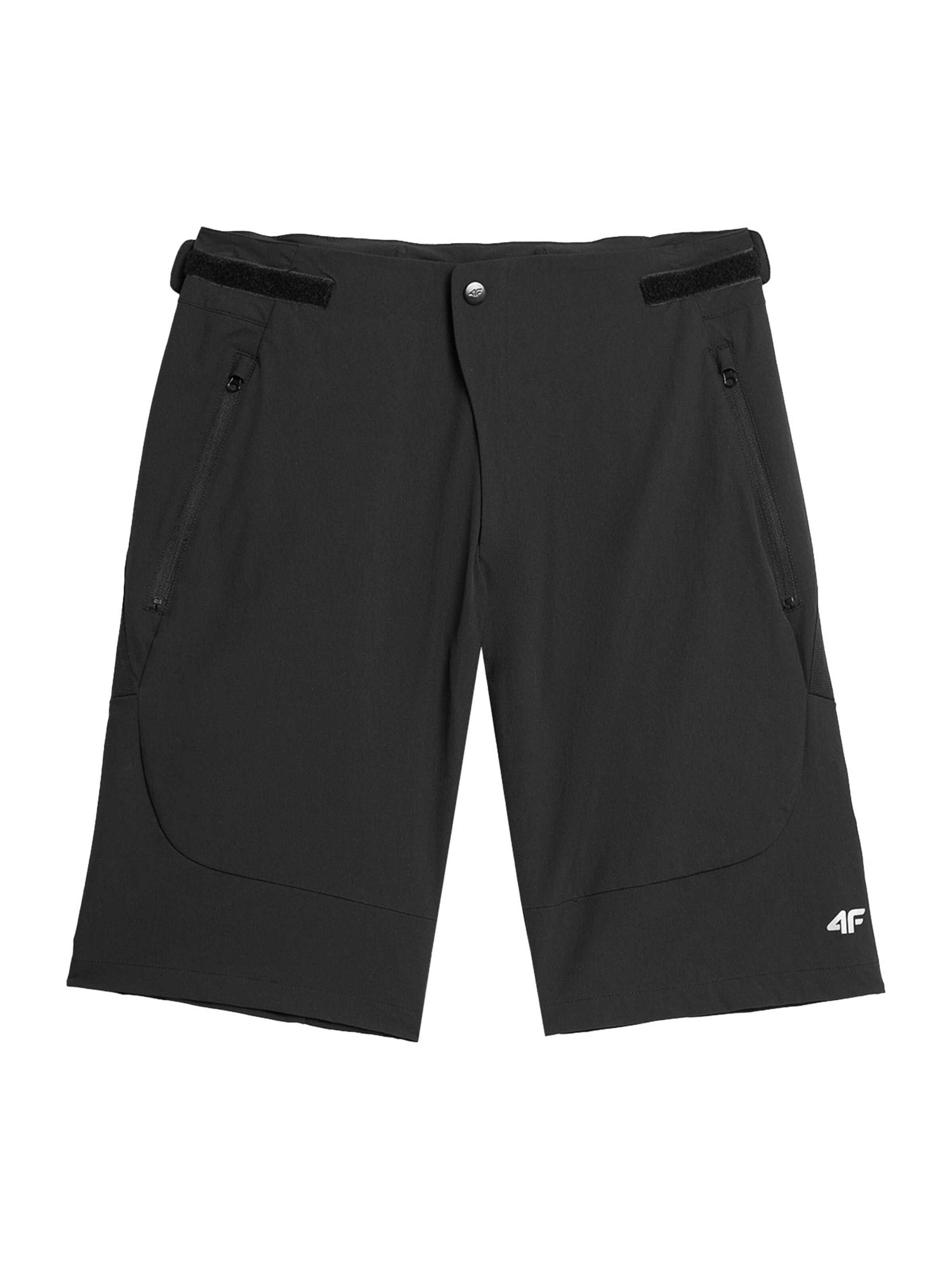 4F Slim fit Sports trousers in Black: front