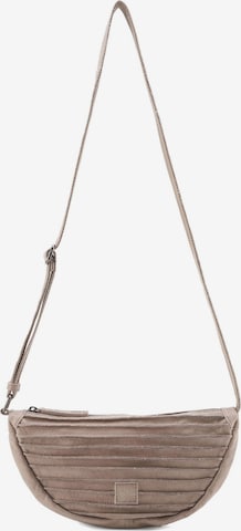 FREDsBRUDER Umhängetasche 'Riffel' in Braun: Vorderseite