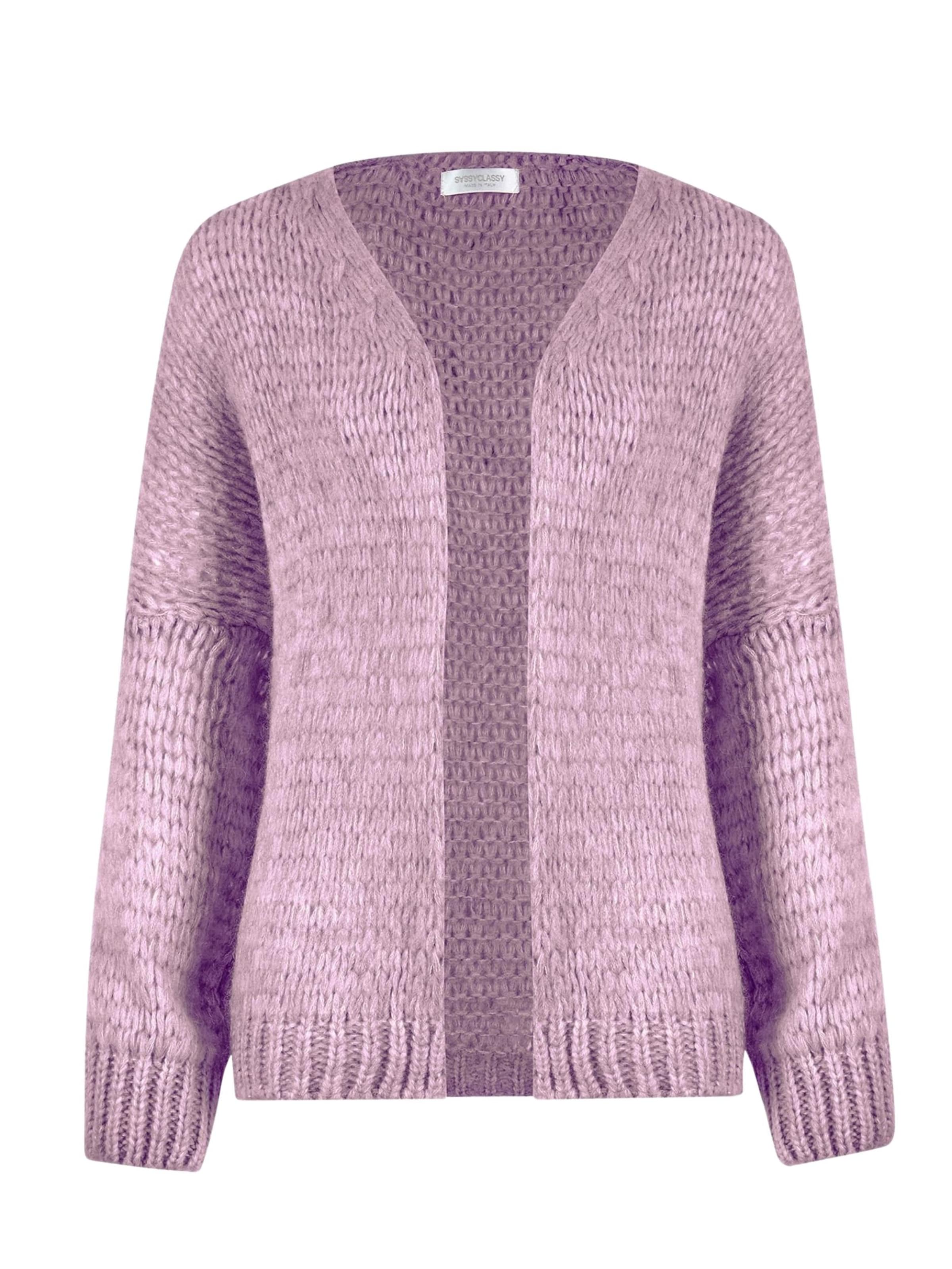 SASSYCLASSY Oversized Cardigan in Pink: front