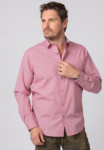 STOCKERPOINT - Comfort Fit Camisa tradicional 'Astor' em vermelho: frente