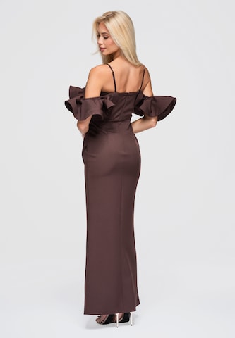 Ombre Abendkleid in Braun