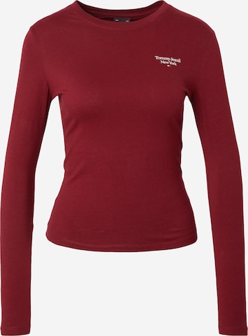 Tommy Jeans Shirt 'ESSENTIAL' in Purple: front